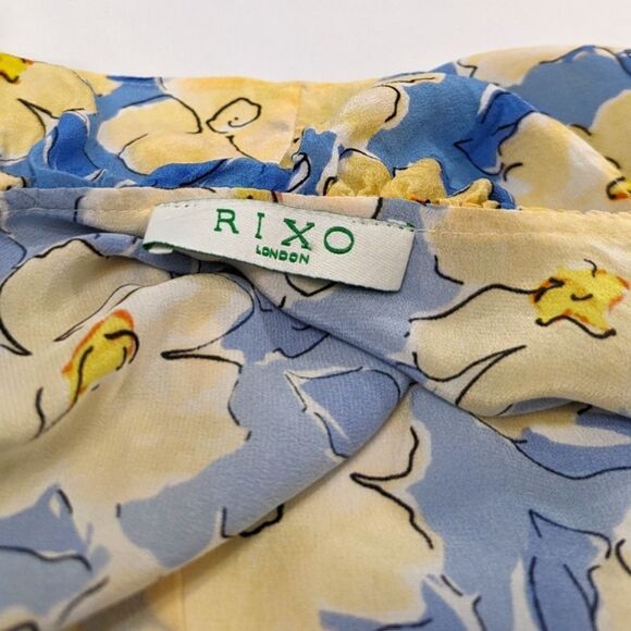 Rixo Silk Floral Wrap Mini Dress - Picture 7 of 9